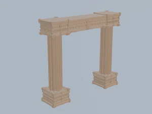 アンティークの柱 3Dモデル