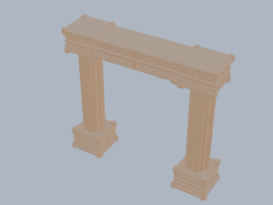 Antique Column Pillar Modello 3D