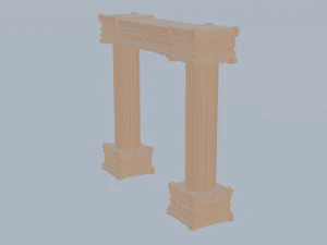 Antique Column Pillar 3D Model