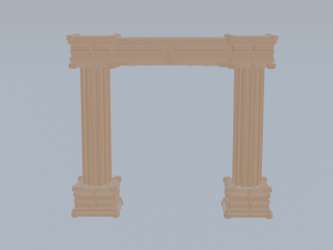Antique Column Pillar Modello 3D