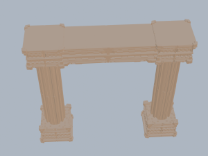 Antique Column Pillar Modello 3D