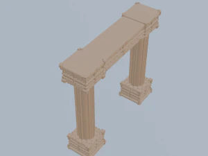 Antique Column Pillar 3D Model