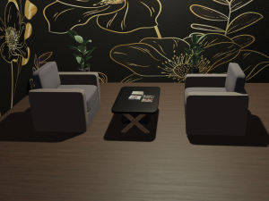 Office Chairs and Table 3Dモデル