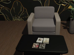 Office Chairs and Table 3D Model