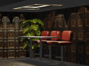 酒吧场景 3D 模型