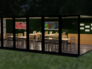 Scena del ristorante Modello 3D