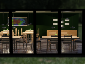 Restaurant Scene Modèle 3D