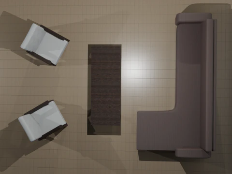 Collezione Sedie e Tavoli Modello 3D