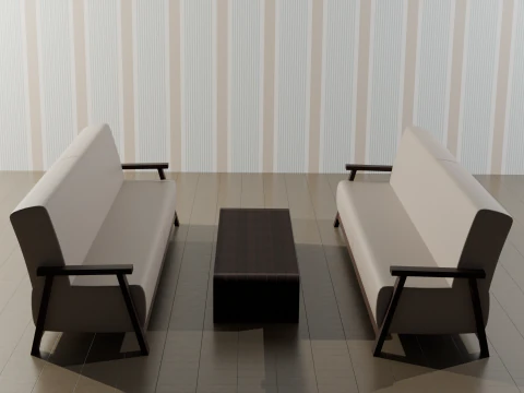 Collezione Sedie e Tavoli Modello 3D