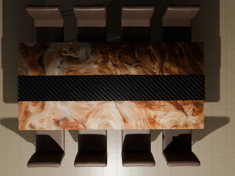 Collezione Sedie e Tavoli Modello 3D