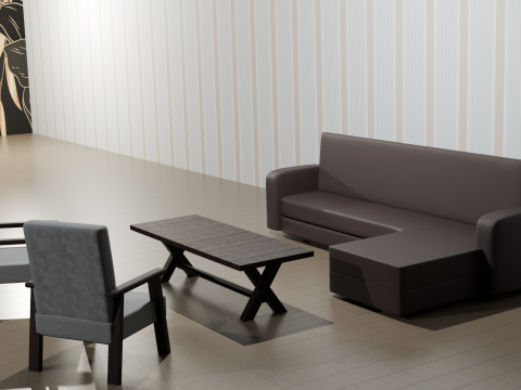 Chair and Tables Collection Modèle 3D