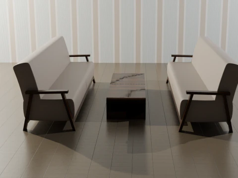 Collezione Sedie e Tavoli Modello 3D