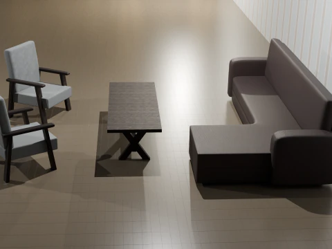 Collezione Sedie e Tavoli Modello 3D