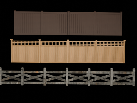 Fence Collection 3D Model