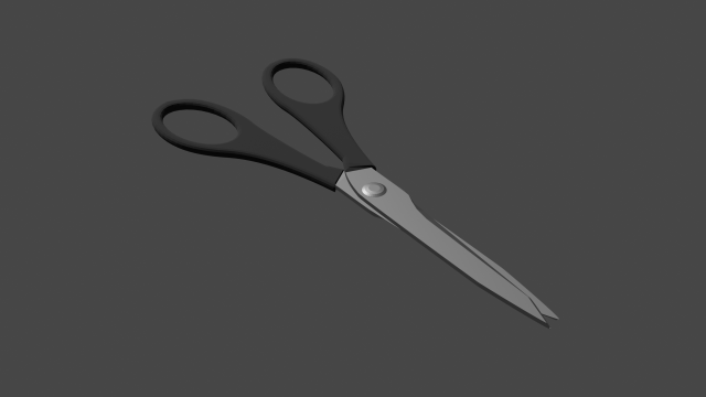 Scissors 3D Model .c4d .max .obj .3ds .fbx .stl .blend 