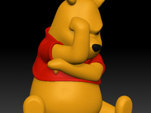 Winnie the pooh think think think 3D Print Model