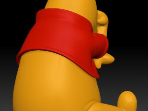 Winnie the pooh think think think 3D Print Model