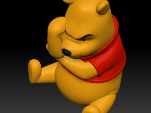 Winnie the pooh think think think 3D Print Model