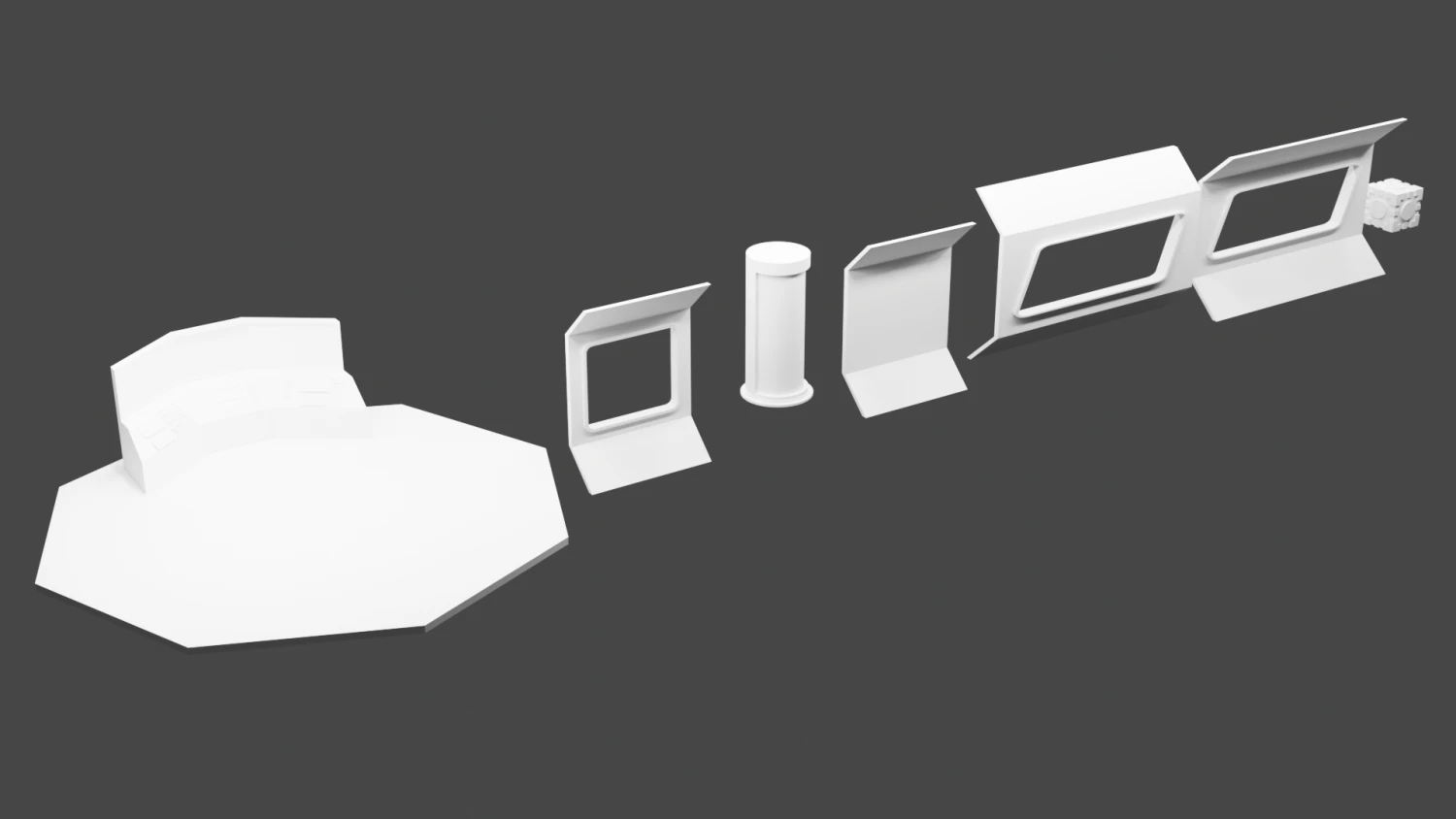 Puzzle game entity 3D Model .c4d .max .obj .3ds .fbx .stl .blend