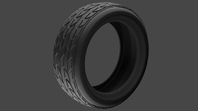 लोपोली टायर 3D मॉडल .c4d .max .obj .3ds .fbx .stl .blend 