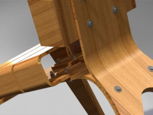 Wooden Chair 3D Model