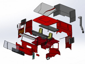 Fiat 697 truck 1-20 scale Modello di stampa 3D