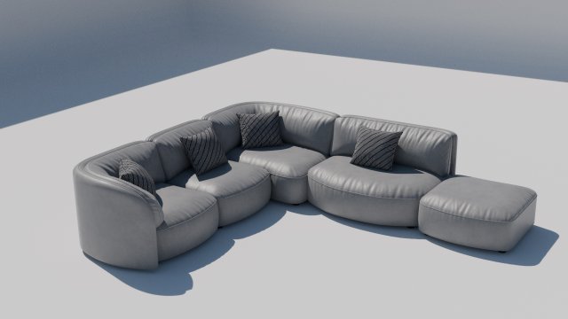 Leather-Sofa-Interior Modèle 3D .c4d .max .obj .3ds .fbx .stl .blend 