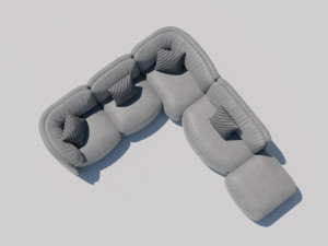 Leather-Sofa-Interior Modèle 3D