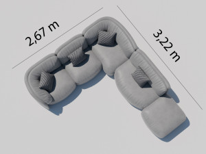 Leather-Sofa-Interior Modèle 3D