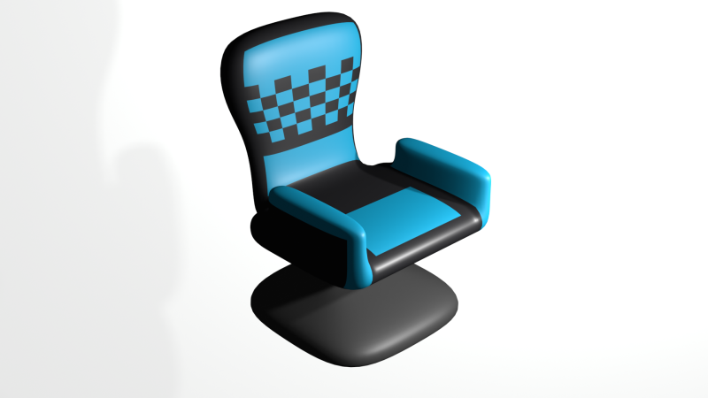 Armchair 3D Modell .c4d .max .obj .3ds .fbx .stl .blend 