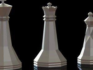 Набор шахмат Модель 02 v01 3D Принт Модель