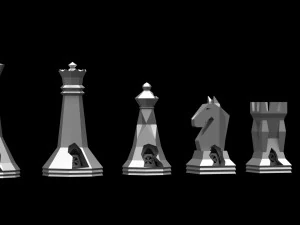 Набор шахмат Модель 02 v02 3D Принт Модель