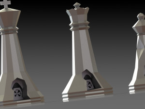 Chess Set Model 02 v02 3D Print Model