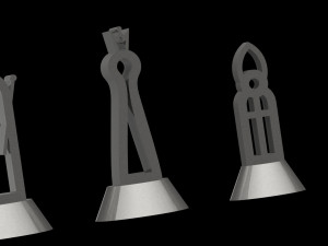 Chess Set Model 03 v01 3D 打印模型