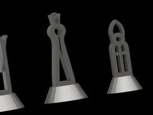 Chess Set Model 03 v01 3D Print Model