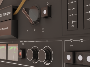 Saturn 202 of a reel-to-reel tape recorder 3D Model