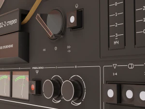 Saturn 202 magnetofonu szpulowego Model 3D
