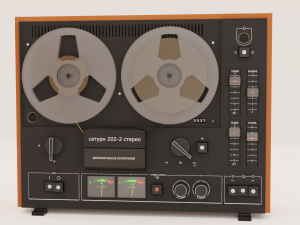 Saturn 202 of a reel-to-reel tape recorder 3D Model