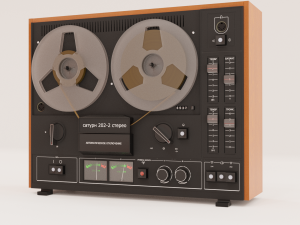 Saturn 202 of a reel-to-reel tape recorder 3D Model