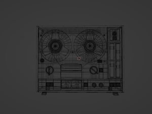 Saturn 202 of a reel-to-reel tape recorder 3D Model
