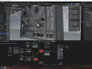 Saturn 202 of a reel-to-reel tape recorder 3D Model