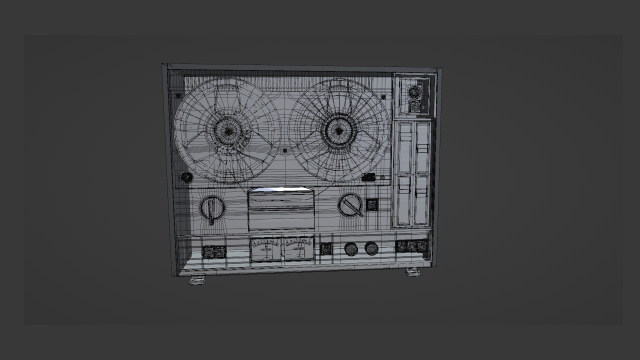 Download Saturn 202 of a reel-to-reel tape recorder 3D Model