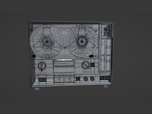 Saturn 202 of a reel-to-reel tape recorder 3D Model