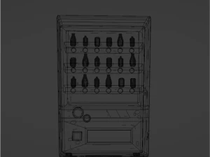 Machine with beverages blender 3D Model