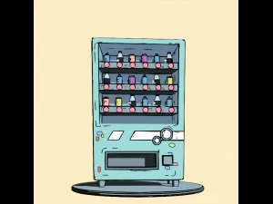 Mesin dengan blender minuman Model 3D