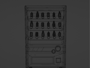 Machine with beverages blender 3D 模型
