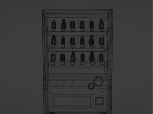 Machine with beverages blender 3D Model