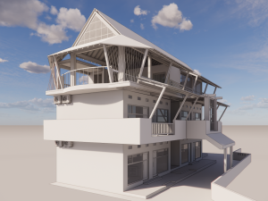 Motel detail Arsitektur from bali Indonesia 3D Model