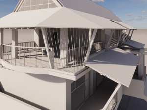 Motel detail Arsitektur from bali Indonesia Modelo 3D