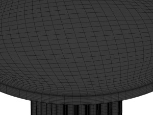 Arc Dining Table - Coffee Model 3D